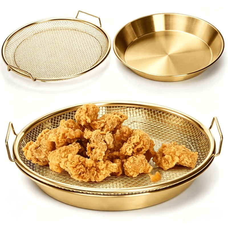 Commercial Kitchen Cooking - Gold Heavy Duty Deep Fryer Rack