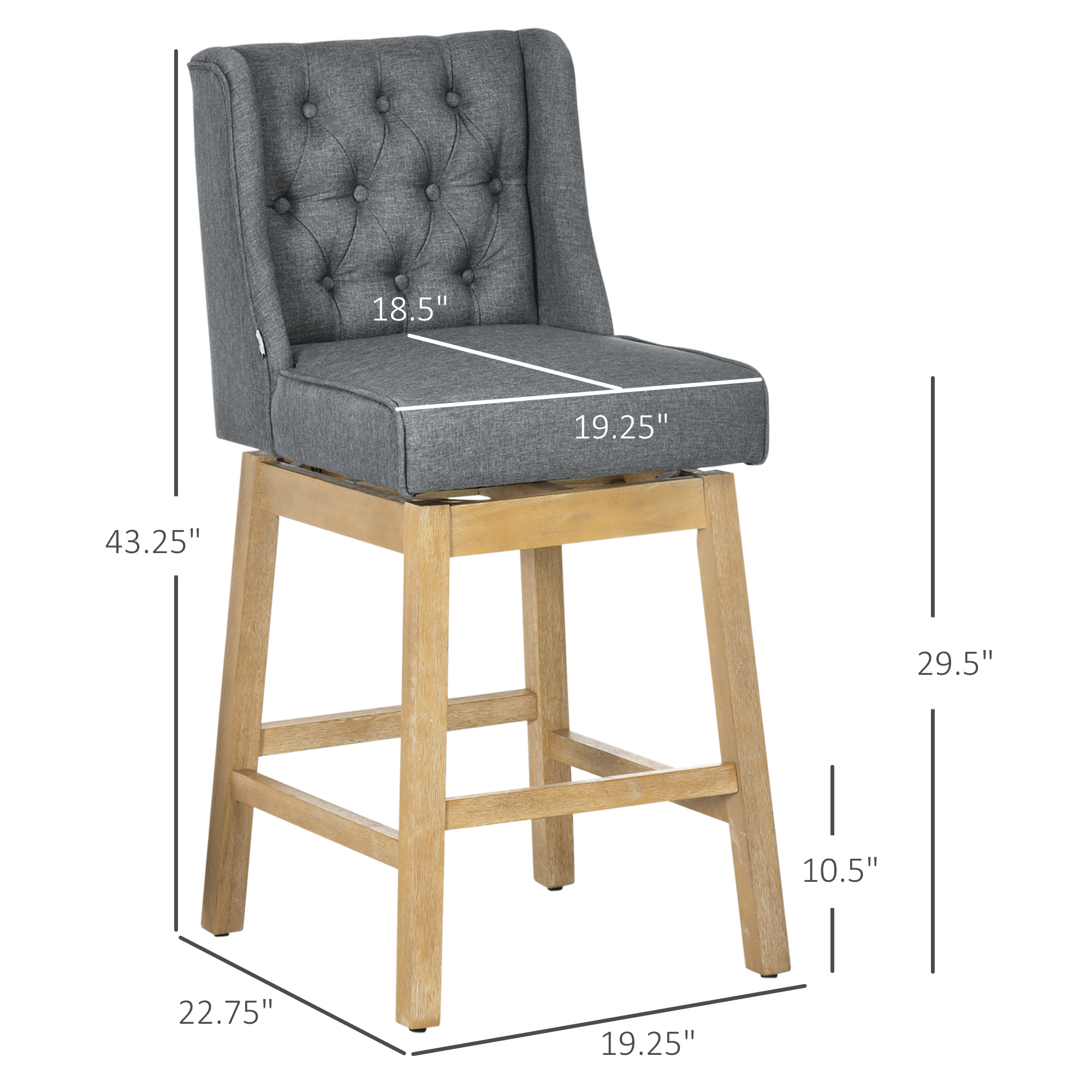 HOMCOM Bar Height Bar Stools S - đánh giá và giá Commercial Kitchen Set