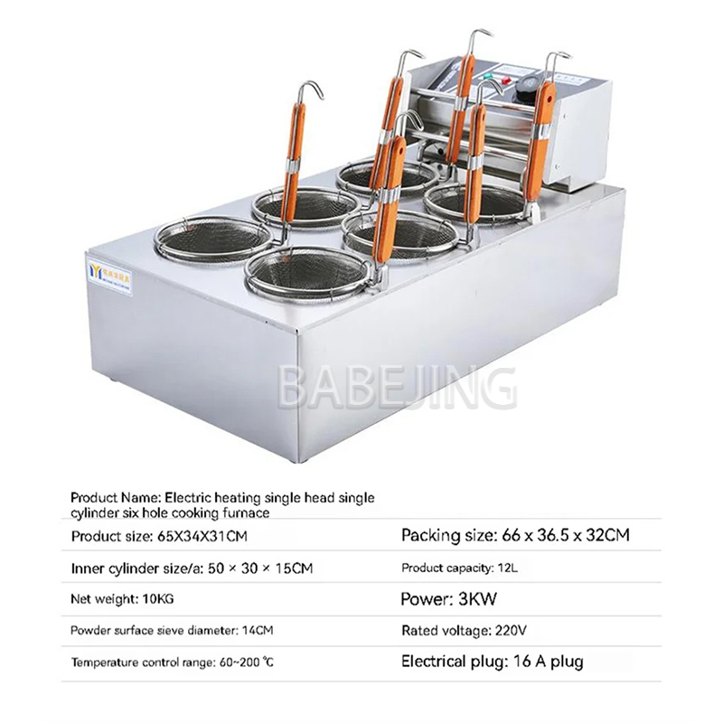 Commercial 6-Hole Desktop Nood - đánh giá và giá Commercial Kitchen Cooking
